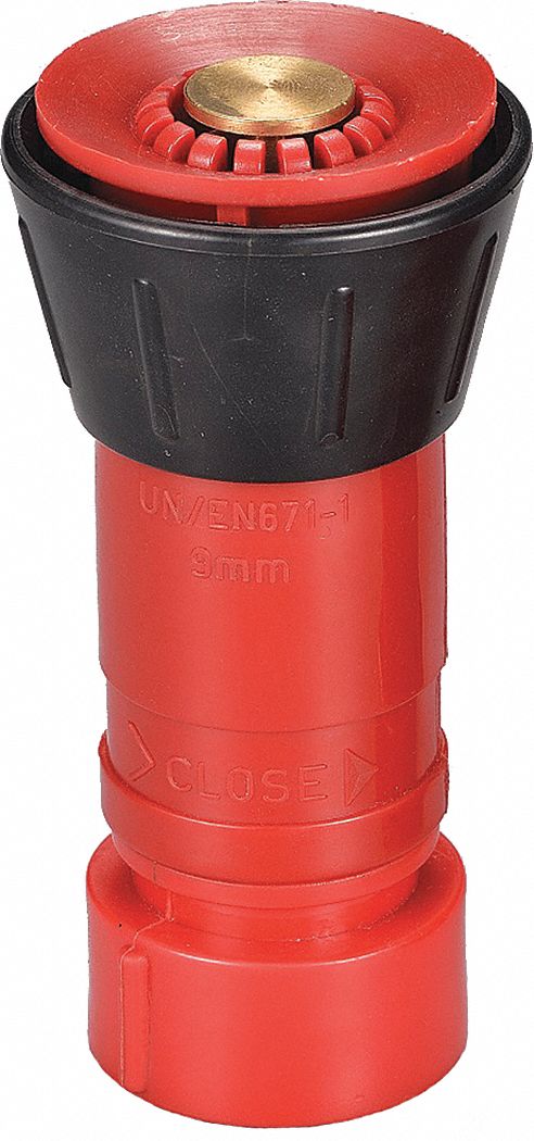 FIRE HOSE NOZZLE,3/4 IN.,BLACK