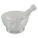 MORTAR AND PESTLE SET,GLASS,75MM DI