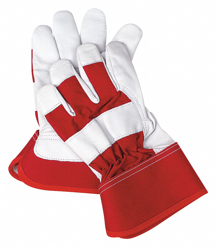 GANTS EN CUIR, P(7), PEAU DE CHÈVRE, DOIGT COMPLET, MANCHETTE DE SÉCURITÉ, POUCE AILÉ