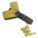 ANTISTATIC HEEL STRAP,YELLOW,PK 20