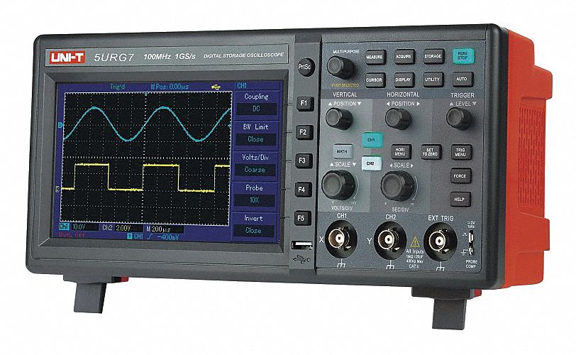 GRAINGER APPROVED DIGITAL OSCILLOSCOPE,2 CHANNEL,200 Bench
