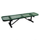 BENCH,EXPANDED METAL,GREEN,LENGTH 7