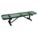 BENCH,EXPANDED METAL,GREEN,LENGTH 7