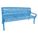 BENCH,DIAMOND PATTERN,BLUE,74 IN