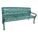 BENCH,DIAMOND PATTERN,GREEN,74 IN