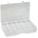 ADJUSTABLE COMPARTMENT BOX, 9¼ IN X 15 IN X 1⅞ IN, CLEAR, 24 COMPARTMENTS