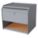 SUGGESTION BOX,STEEL,GRAY,10IN D