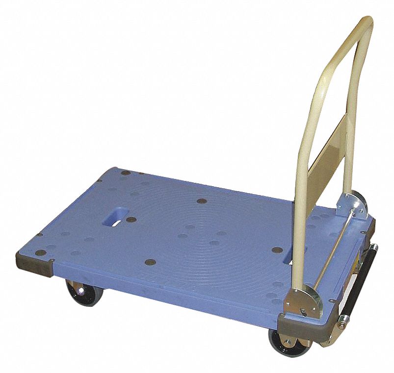 FOLDING HANDLE PLATFORM TRUCK,660 L