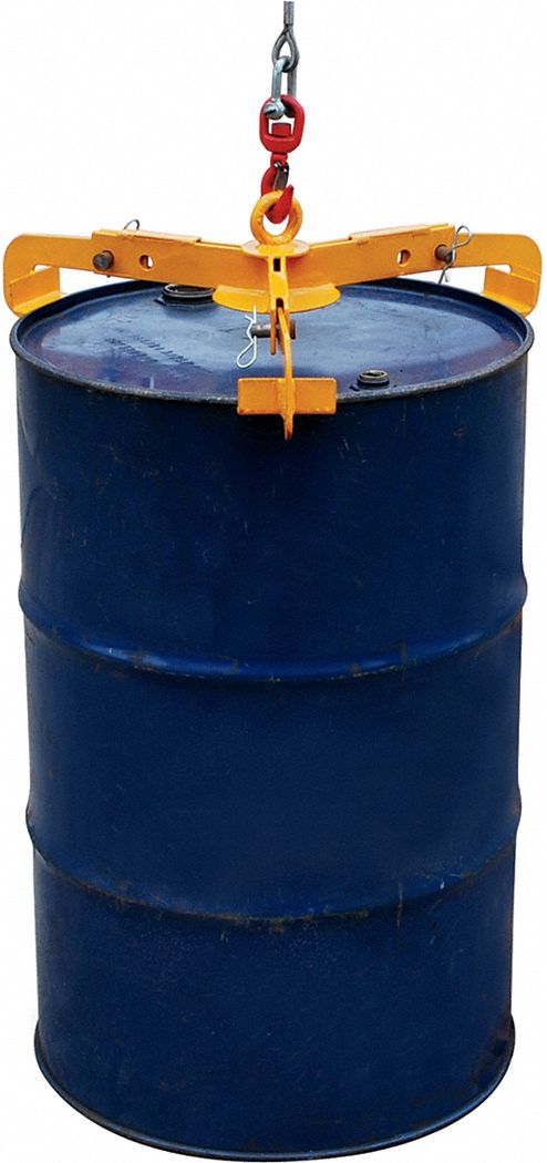 DRUM LIFTER,OPEN HEAD,HOIST MOUNTED