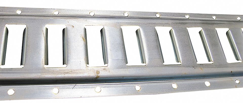 HORIZONTAL E-TRACK,ZINC PLATED FINI