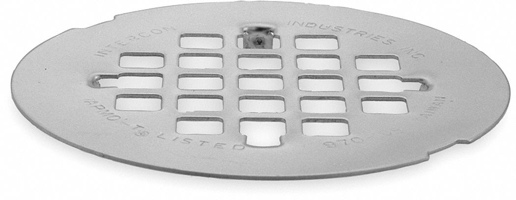 GRID: 4¼ IN OVERALL DIAMETER, ¼ IN H, STAINLESS STEEL, SILVER, ROUND