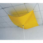 ROOF LEAK DIVERTER, 5 X 5 FT, PVC LAMINATED POLYESTER, YELLOW