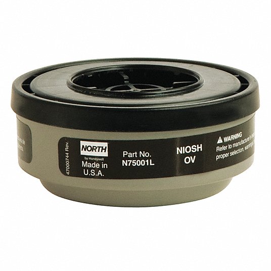 Honeywell Organic Vapor Cartridge N75001L NIOSH Respirator Filter North N7500-1 