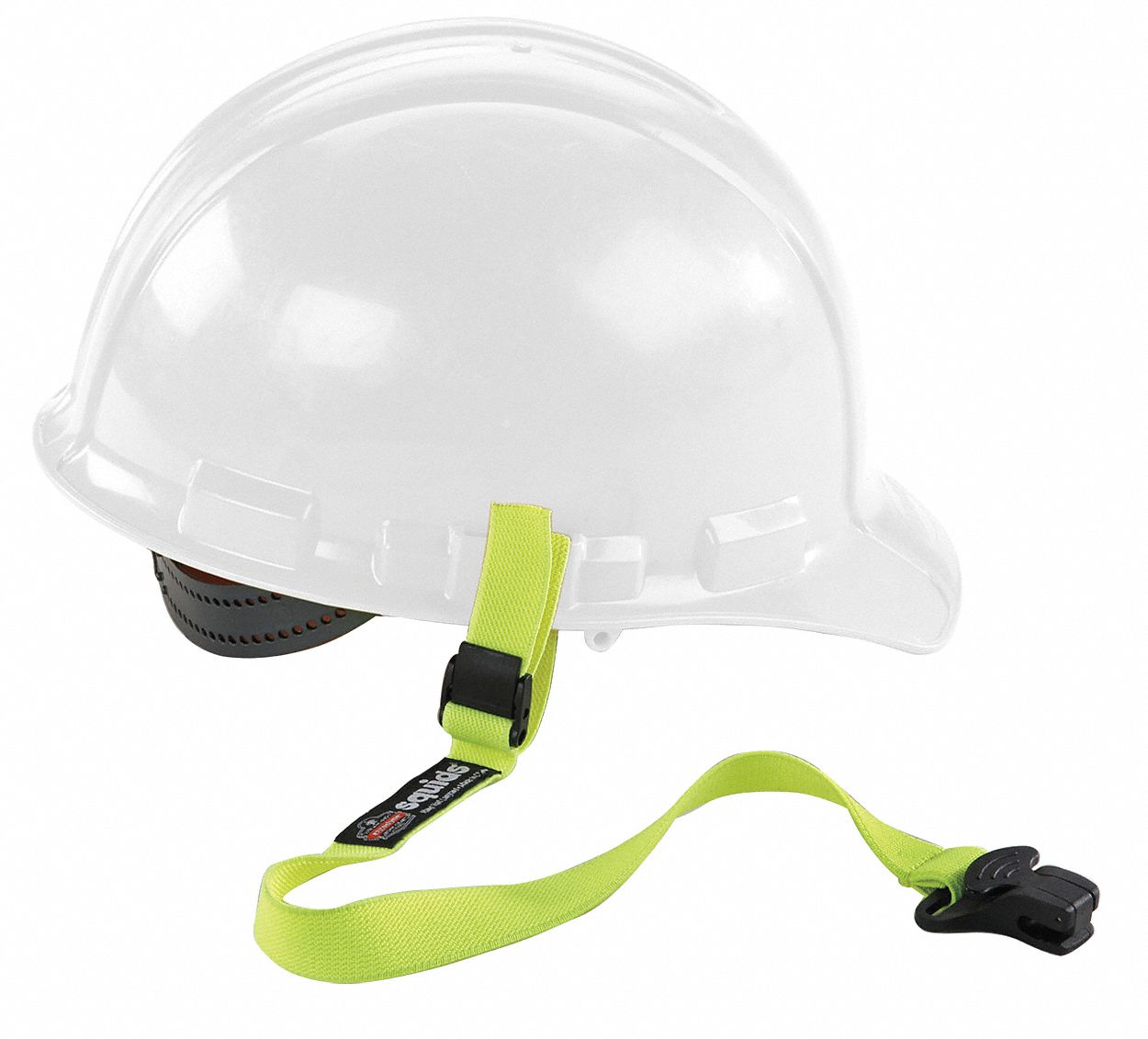 Hard Hat Lanyard: Clamp, 23 in Overall Lg, Elastic