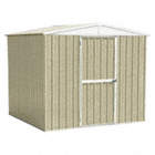 STORAGE SHED,A-ROOF,6 FT X 8 FT,BEI