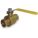 MANUAL TWO-WAY BALL VALVE: 2 IN, BRASS, STRAIGHT, SWEAT X SWEAT, FULL PORT BALL PORT
