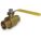 MANUAL TWO-WAY BALL VALVE: 1½ IN, BRASS, STRAIGHT, SWEAT X SWEAT, TWO-PIECE, BLUE