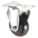 STANDARD PLATE CASTER, 4 IN WHEEL DIA, 350 LB, 5 3/16 IN MOUNTING H, RIGID CASTER