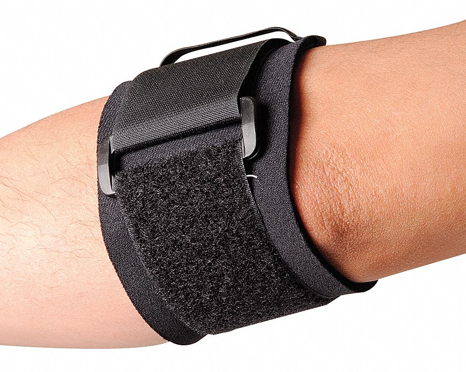 ELBOW SUPPORT,M,BLACK,SINGLE STRAP