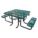 PICNIC TABLE, 80IN X 75IN, GREEN