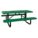 PICNIC TABLE, 72IN X 62IN, GREEN