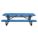 PICNIC TABLE, 96IN X 62IN, BLUE