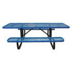 PICNIC TABLE, 96IN X 62IN, BLUE