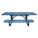 PICNIC TABLE, 96IN X 62IN, BLUE