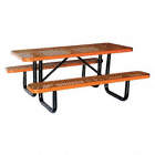 PICNIC TABLE, 72IN X 30IN, BROWN