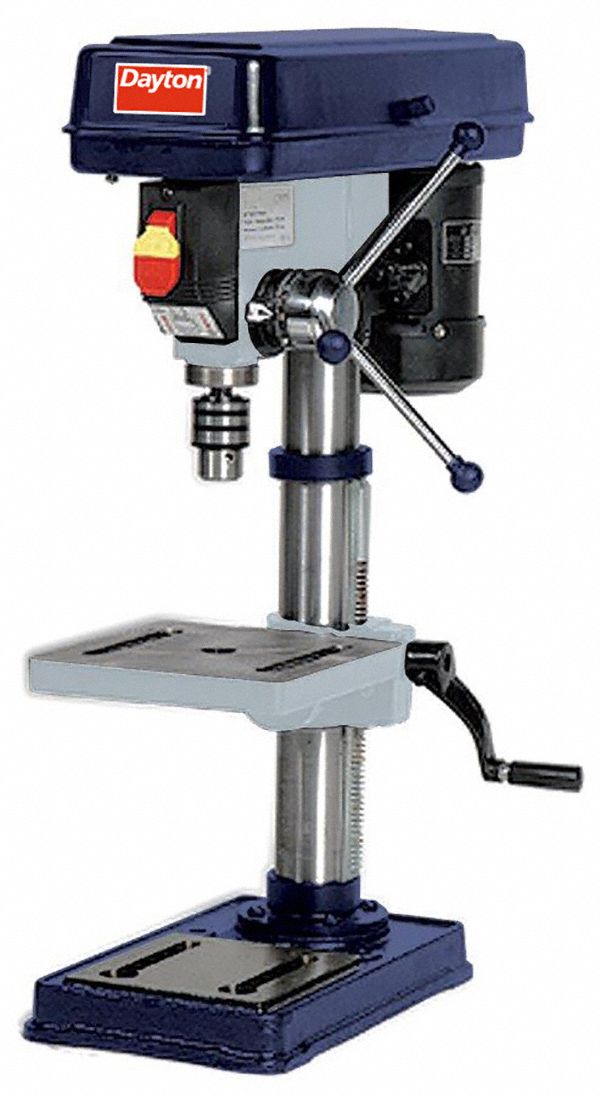 DAYTON Bench Drill Press Belt, 120V AC, Fixed Speed, 650 RPM 3,070