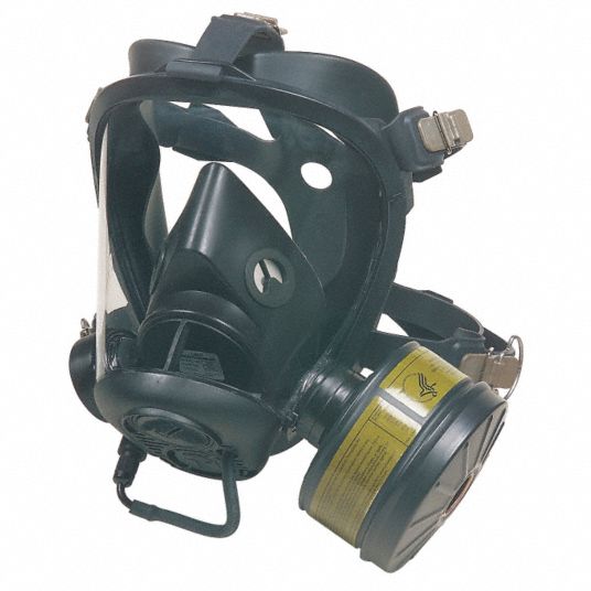 HONEYWELL NORTH Gas Mask, Survivair Opti-Fit Series, M, Includes ...