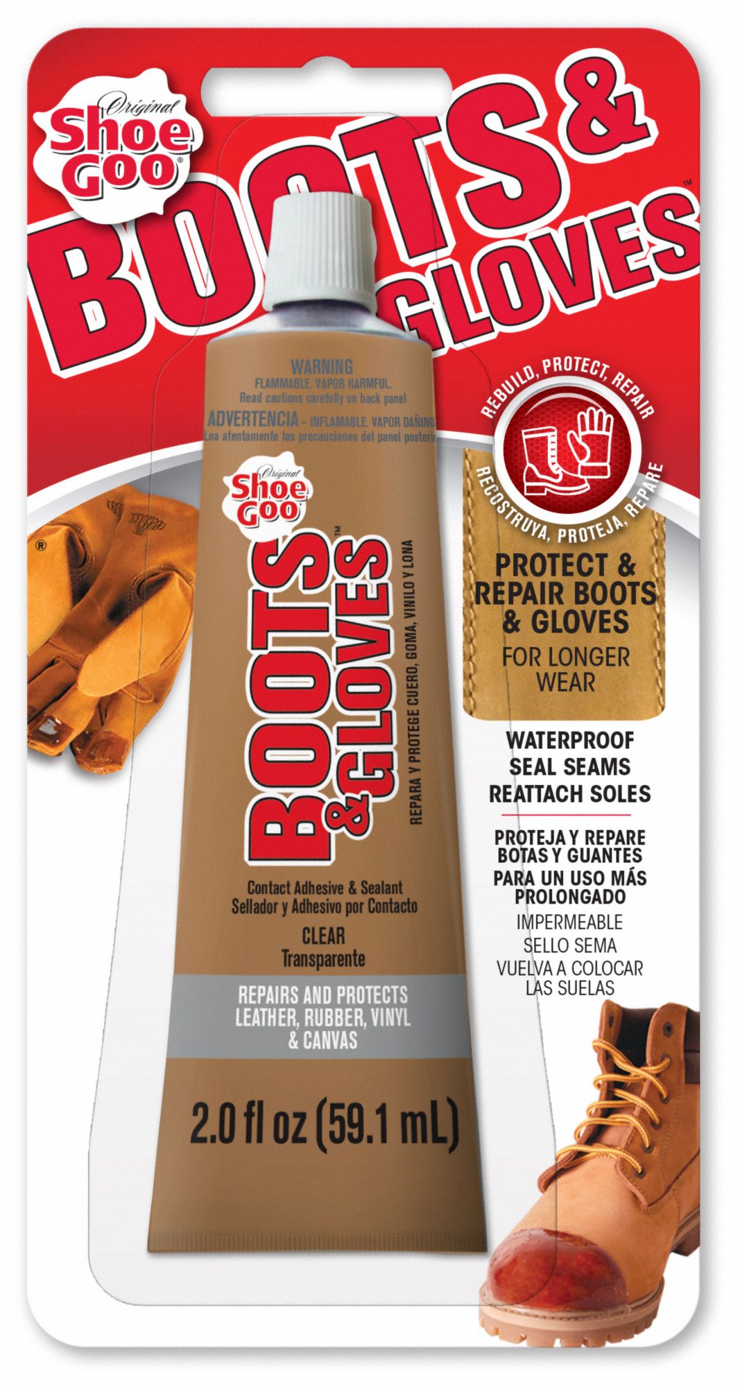 Shoe Goo Boots & Gloves Multi-Purpose Adhesive - 2 oz tube