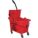 MOP BUCKET AND WRINGER,RED,SIDE PRE