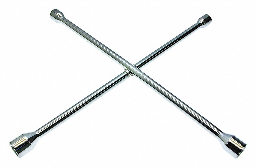 LUG NUT WRENCH,4 WAY,L 25 IN