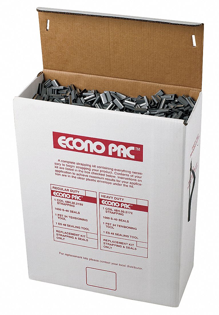 GRAINGER APPROVED Plastic Strapping Kit, Fits Strap Width 1/2 in, For