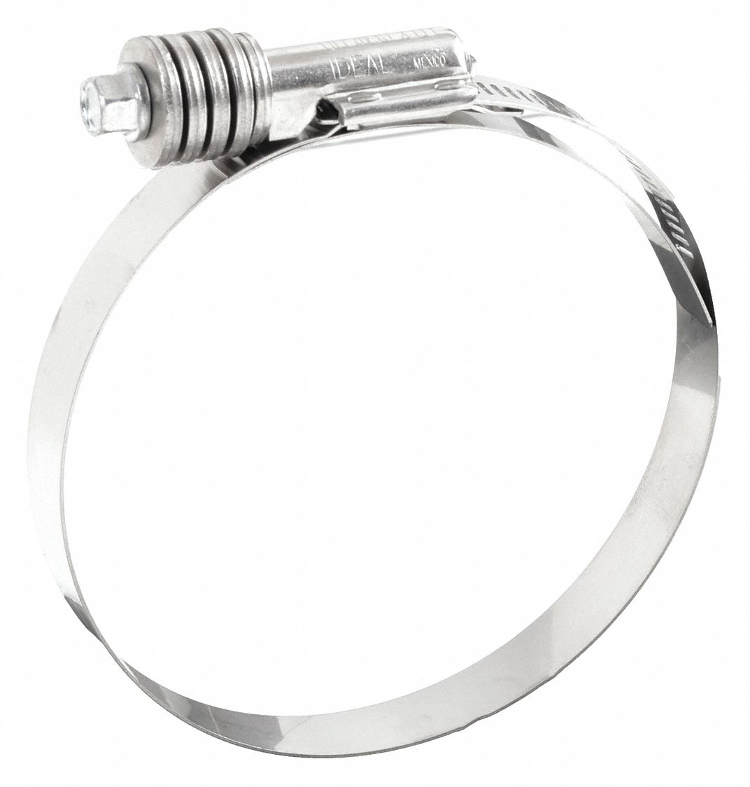 WORM GEAR HOSE CLAMP, 304 STAINLESS STEEL, LINED BAND, 2¾ IN TO 3⅝ IN CLAMPING DIA, 10 PK