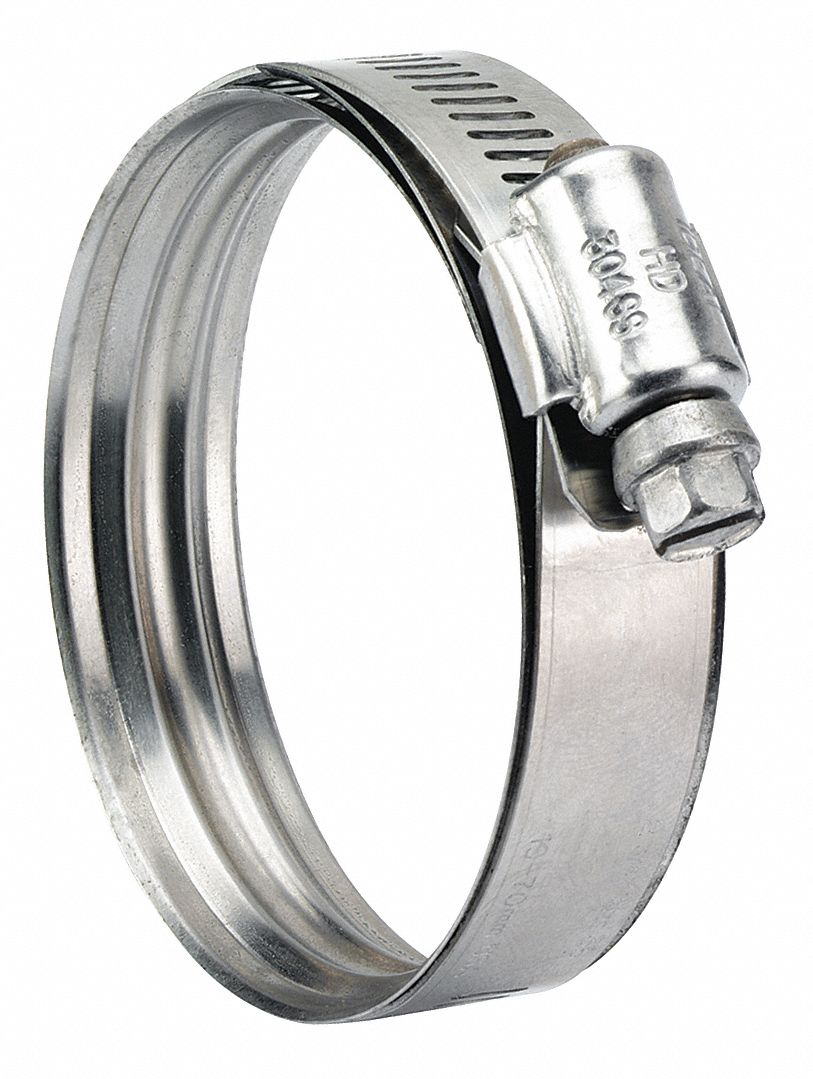 GRAINGER APPROVED 5796 Hose Clamp,4-1/2 to 6-1/2 In,SAE 96,PK10 