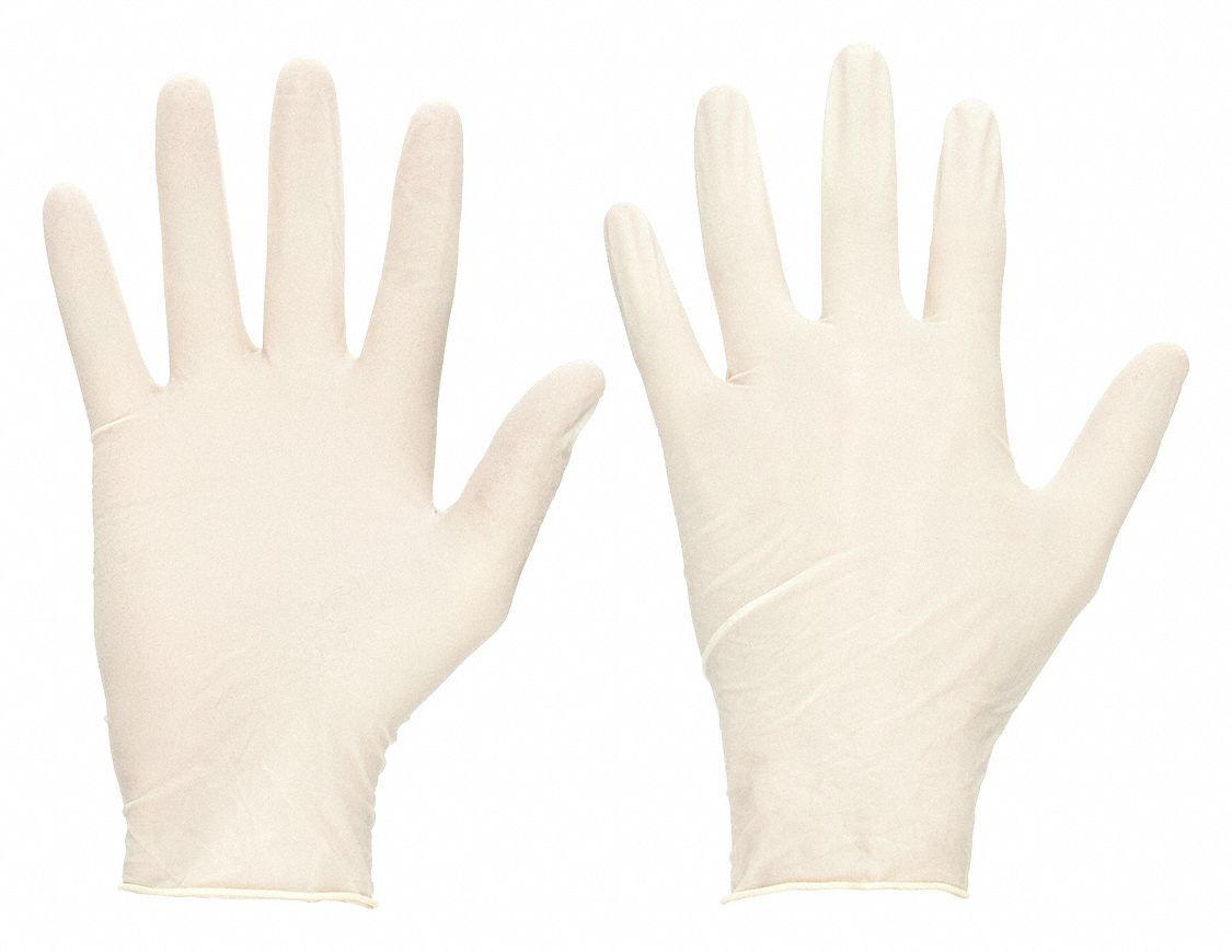 DISPOSABLE GLOVES, MEDICAL-GRADE, XL (10), 5 MIL, POWDER-FREE, LATEX, GRAIN