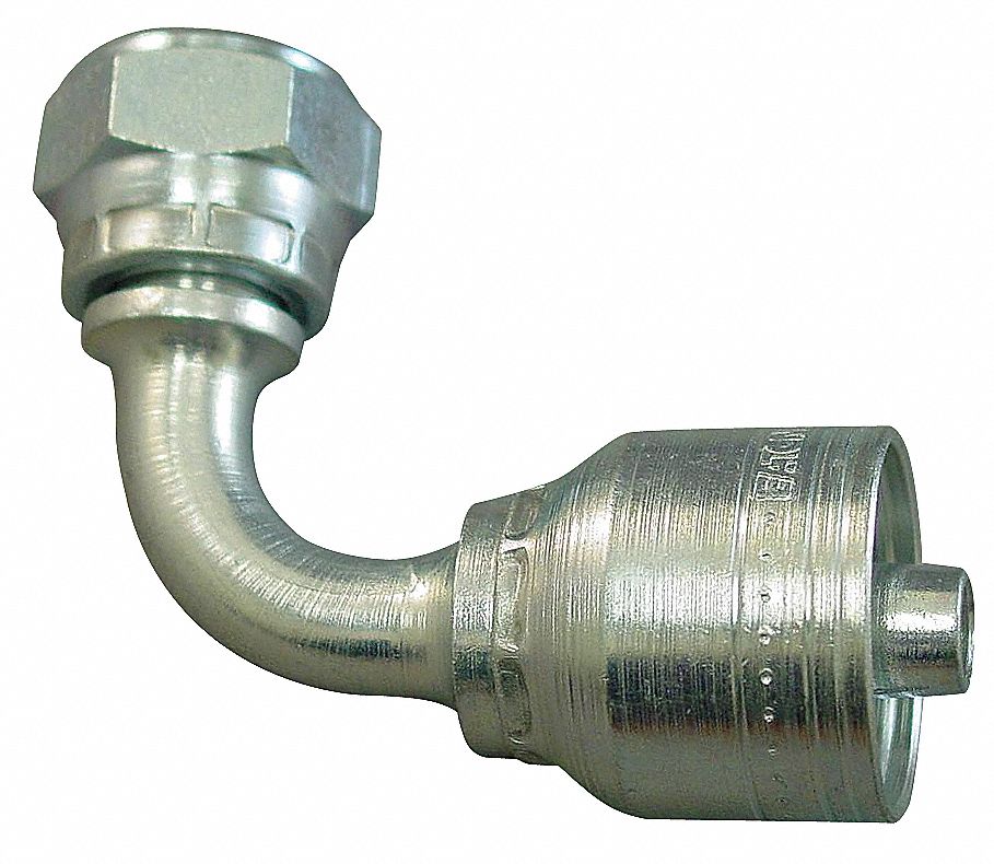 EATON AEROQUIP Hydraulic Crimp Fitting, Fitting Material Steel x Steel