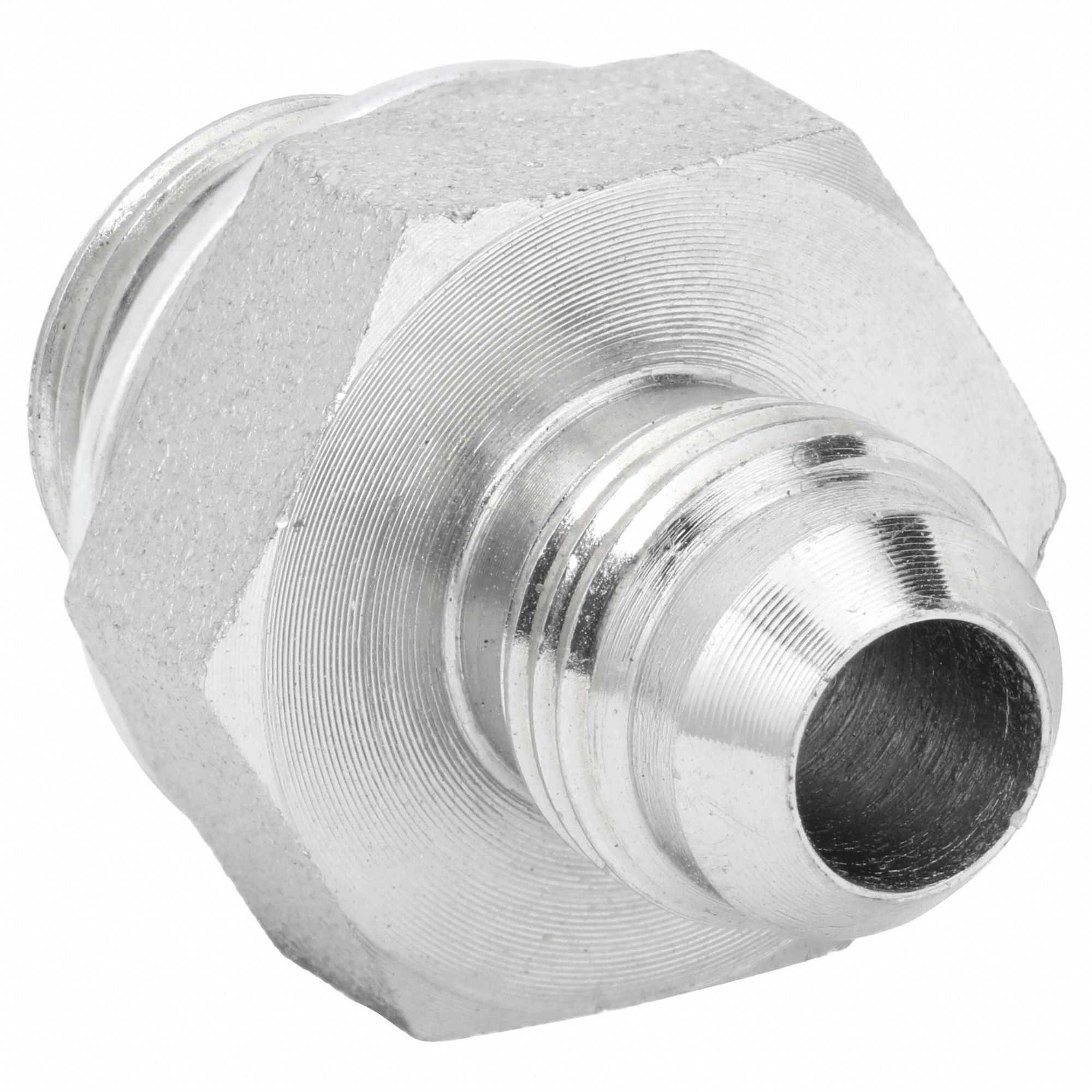 Hydraulic Hose Adapter: 1 in x 1 in Fitting Size, Female x Female, NPTF x NPTF, Rigid, Straight