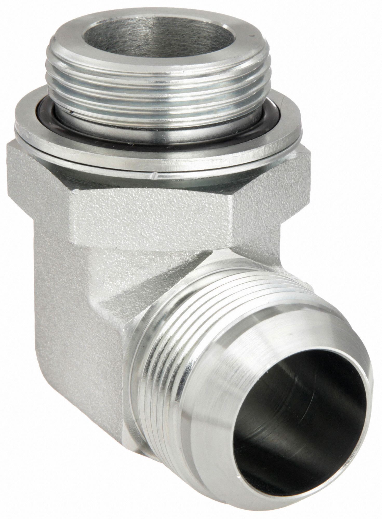 Hydraulic Hose Adapter: 1 1/4 in x 1 1/4 in Fitting Size, Female x Female, NPT x NPT, Rigid