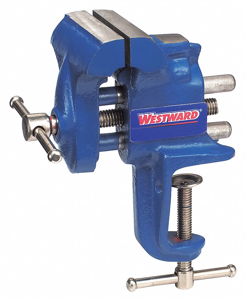 BENCH VISE,PORTABLE CLAMP,FIXED,2-1