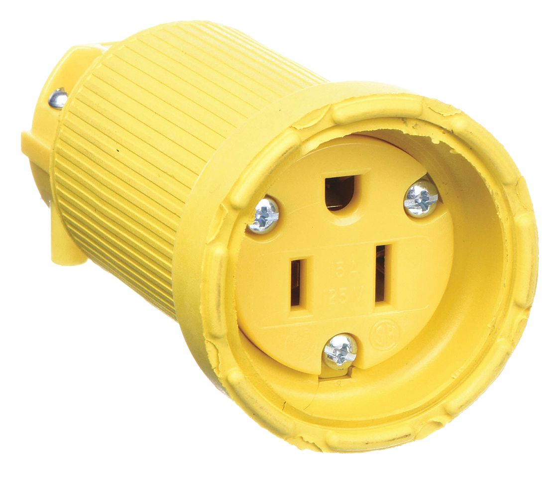 CONNECTOR 2P 3W GROUNDED NEMA 5-15C