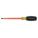 INSULATED SLOTTED SCREWDRIVER, 3/8 IN TIP SIZE, 12 3/4 IN OVERALL L, 8 IN SHANK L