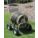 GARDEN HOSE REEL, 300 FT, ⅝ IN ID, 4½ IN REEL DIA, TAN, 4 WHEELS, 150 PSI MAX OP PRESSURE