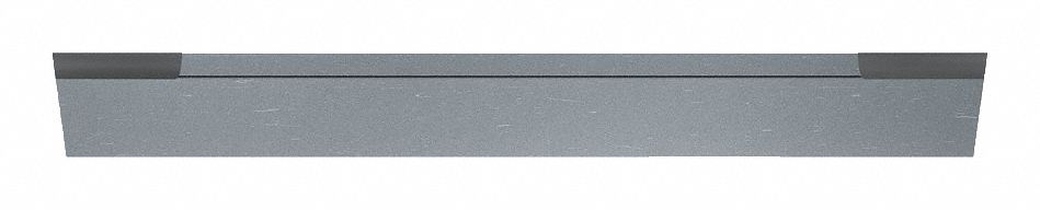 Cut Off Blade: 2 Cutting Ends, V-Groove Tip, 1/2 in Overall Ht, 4-1/2 in Overall Lg