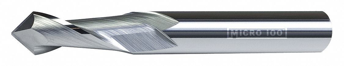 Drill Mill, 1/8", Carbide, Bright