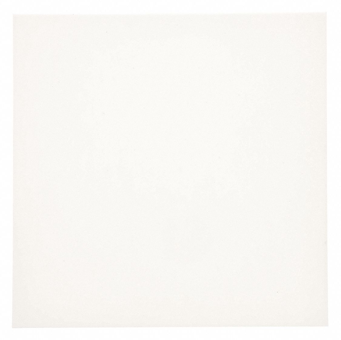 Gasket Sheet: PTFE, 1/16 in Thick, 12 in W, 12 in Lg, White