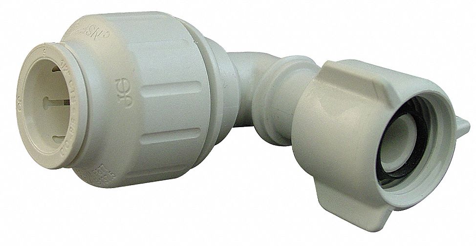 JOHN GUEST PEX Female Swivel Elbow, 90 Degrees, 1/2 in Tube Size