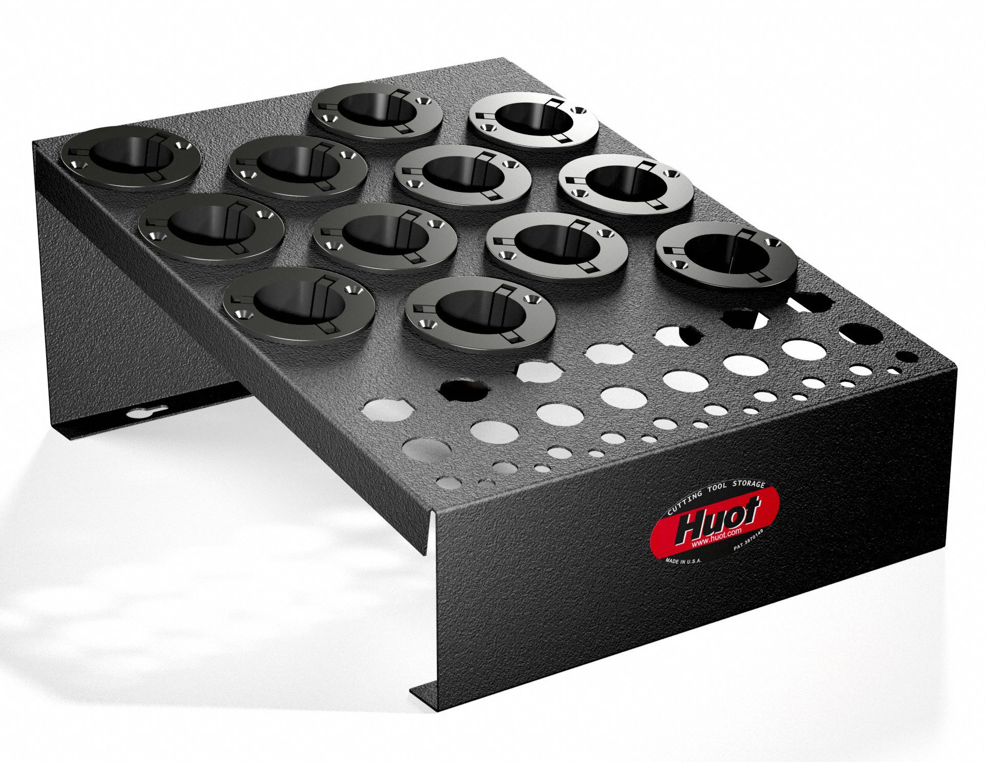 HUOT Tool Rack, Black, Steel 16T92314725 Grainger